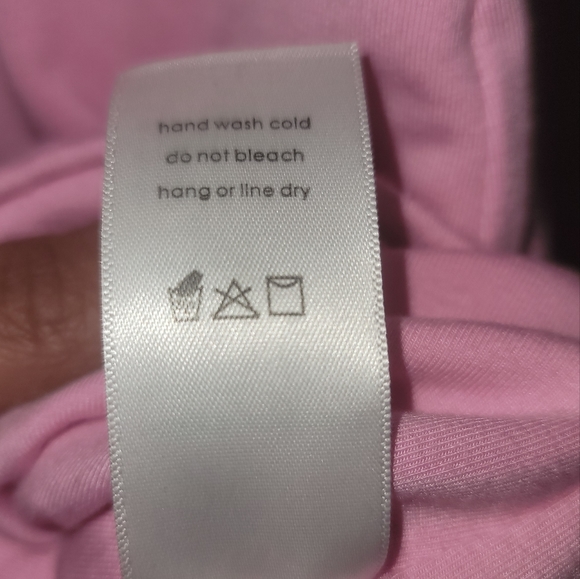 NWT Naked Wardrobe Baby Pastal Light Pink One Shoulder Long Sleeve Dress - Picture 6 of 10